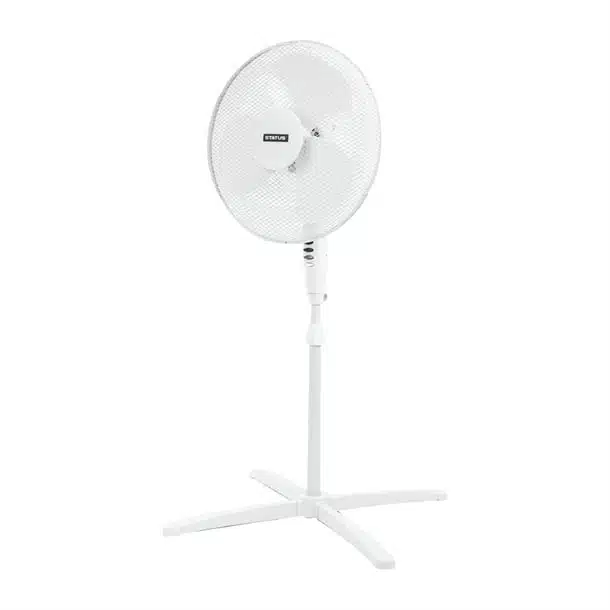 6′′ Oscillating White Pedestal Standing Fan