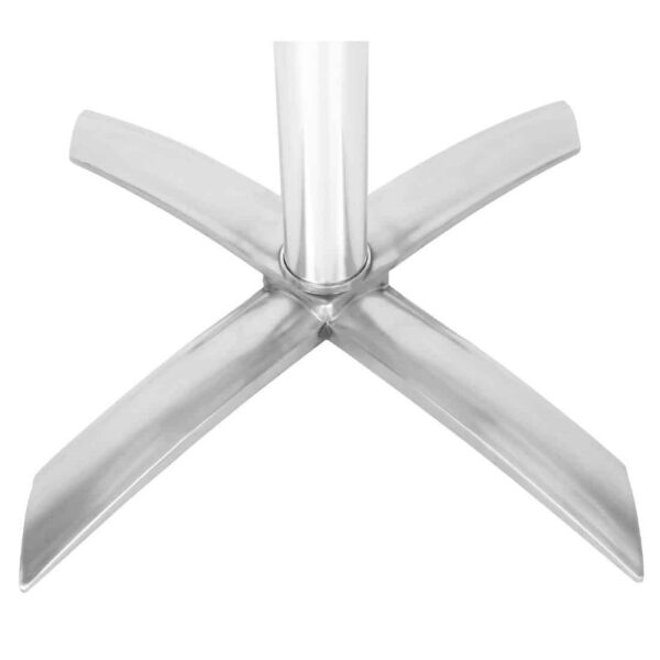 Bolero Round Flip Top Poseur Table Stainless Steel 600mm - Image 5