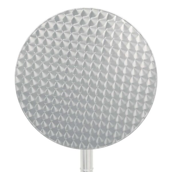 Bolero Round Flip Top Poseur Table Stainless Steel 600mm - Image 6