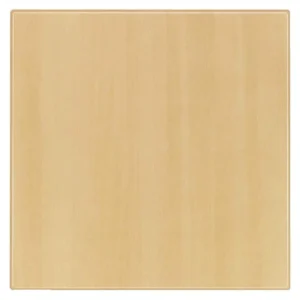 Werzalit Pre-drilled Square Table Top Planked Beech 800mm