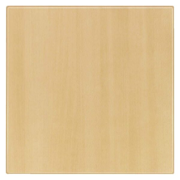 Werzalit Pre-drilled Square Table Top Planked Beech 800mm - Image 2