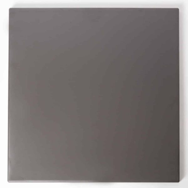 Werzalit Pre-drilled Square Table Top Dark Grey 700mm - Image 2