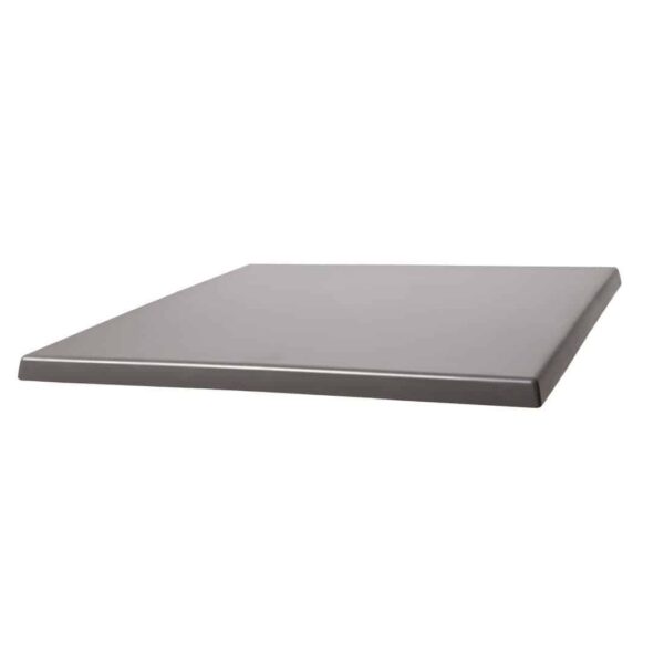 Werzalit Pre-drilled Square Table Top Dark Grey 700mm - Image 3