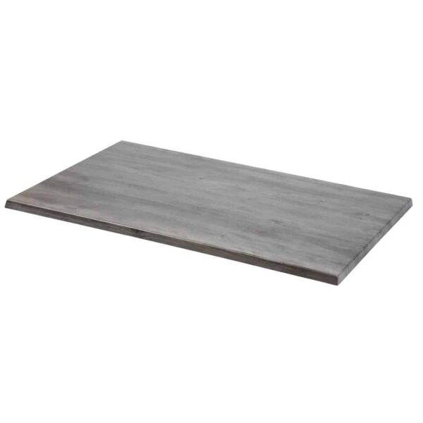 Werzalit Rectangular 1100x700mm Table Top Ponderosa Grey - Image 1
