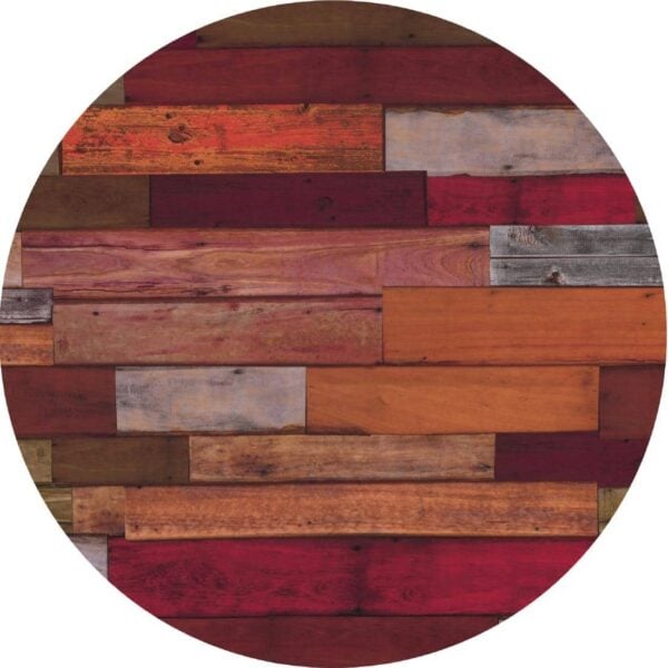 Werzalit Pre-drilled Round Table Top Blanchas Red 700mm - Image 2