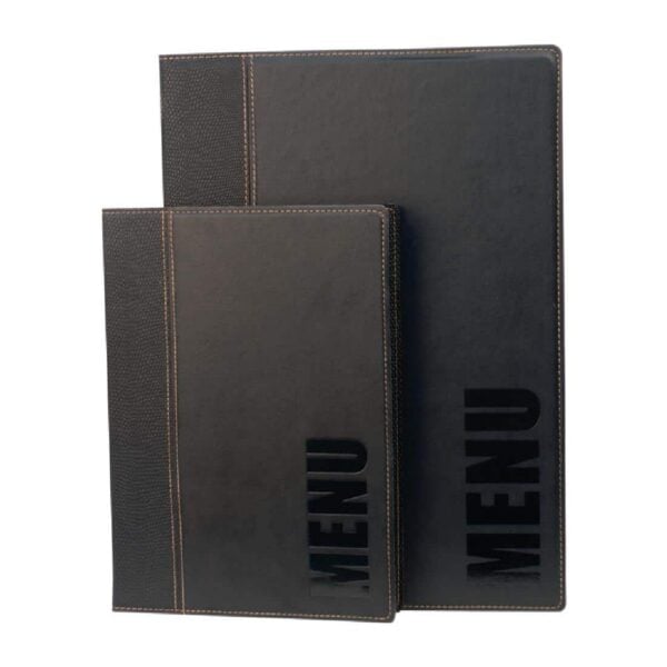 Securit Contemporary Menu Covers and Storage Box A4 Black - Image 5