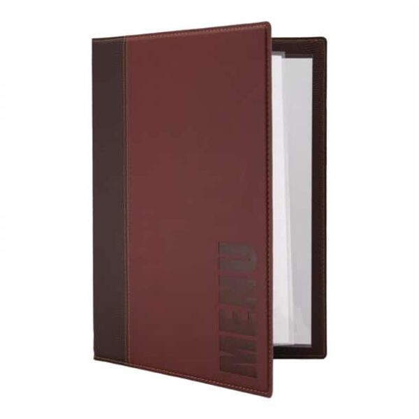 Securit Contemporary Menu Cover Bordeaux A4 - Image 6