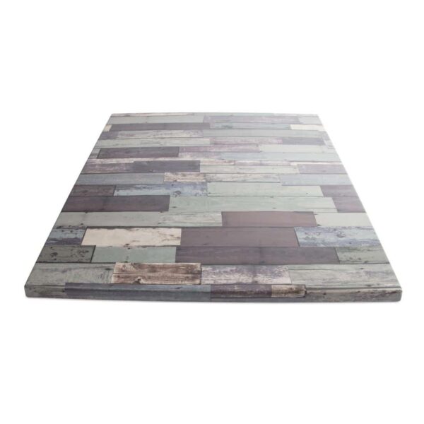 Werzalit Square 700mm Table Top Blanchas Blue - Image 2