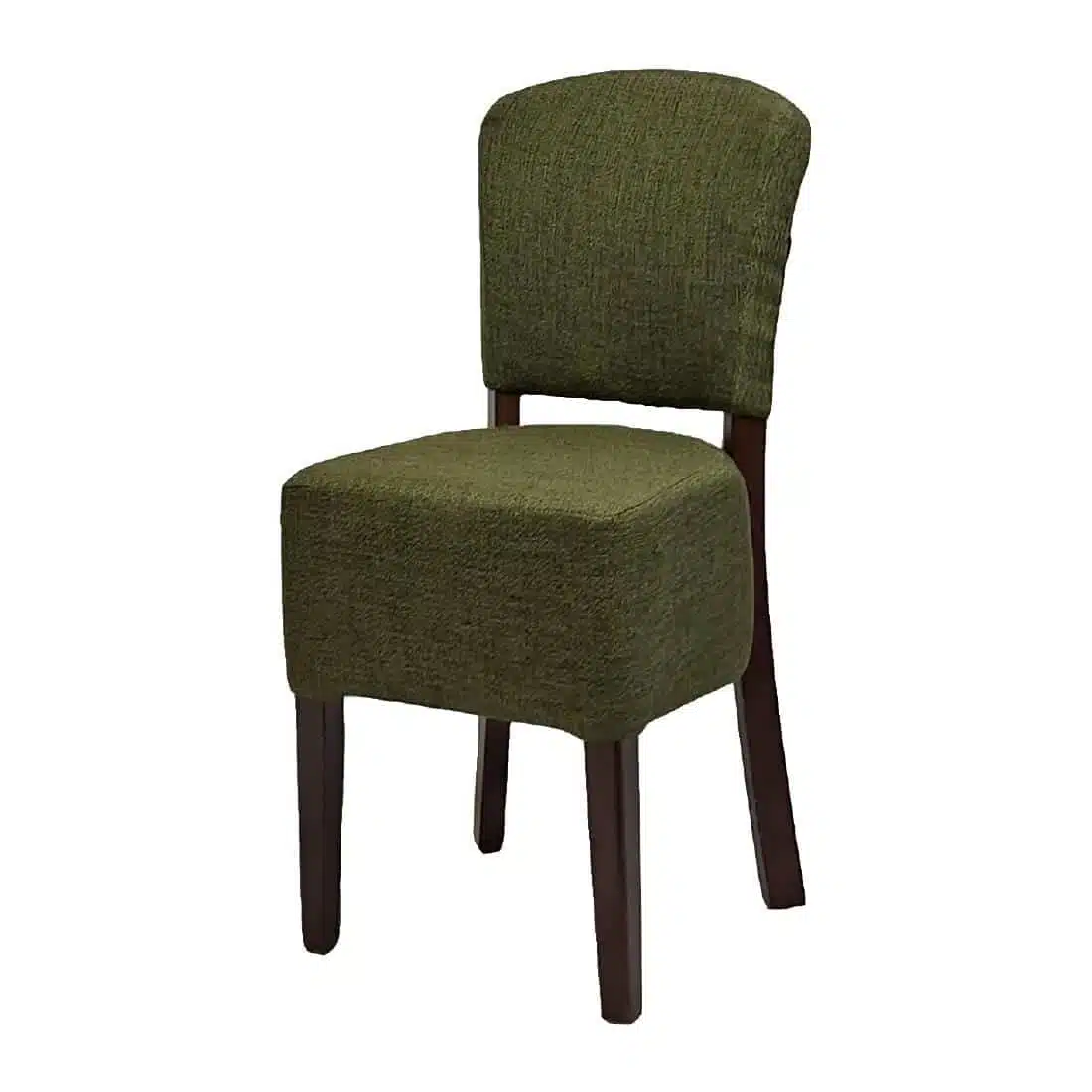 Hanoi Dining Chair In Dark Walnut with Shetland Forest Seatpad (Pack of 2) - Image 1