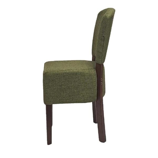 Hanoi Dining Chair In Dark Walnut with Shetland Forest Seatpad (Pack of 2) - Image 4