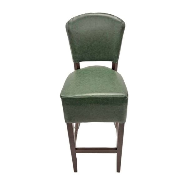 Hanoi Bar Chair in Dark Walnut with Bison Cedar Vinyl - Image 4