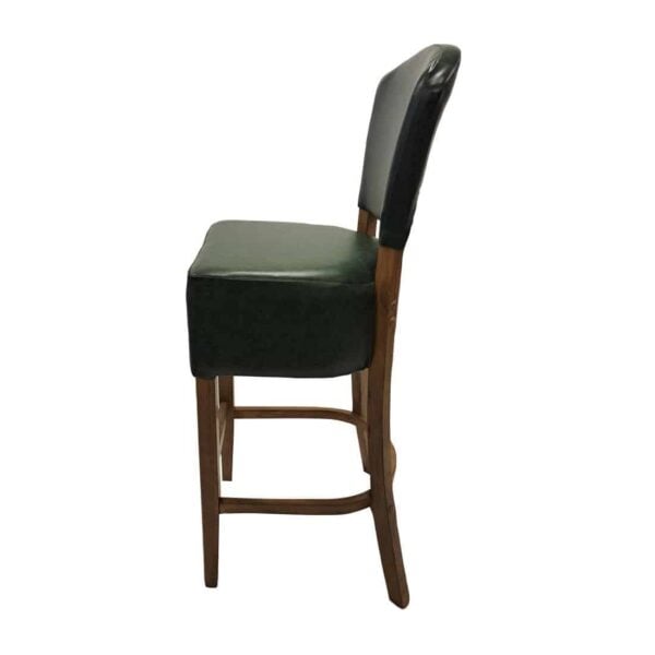 Hanoi Bar Chair in Weathered Oak with Bison Cedar Vinyl - Image 3