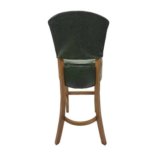 Hanoi Bar Chair in Weathered Oak with Bison Cedar Vinyl - Image 4