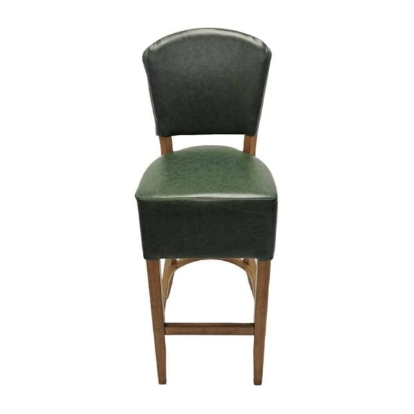 Hanoi Bar Chair in Weathered Oak with Bison Cedar Vinyl - Image 5