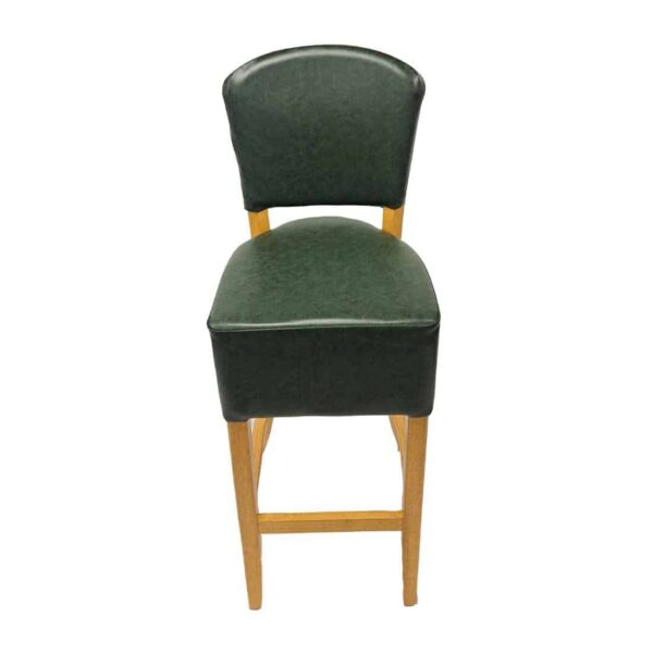 Hanoi Bar Chair in Soft Oak with Bison Cedar Vinyl - Image 3