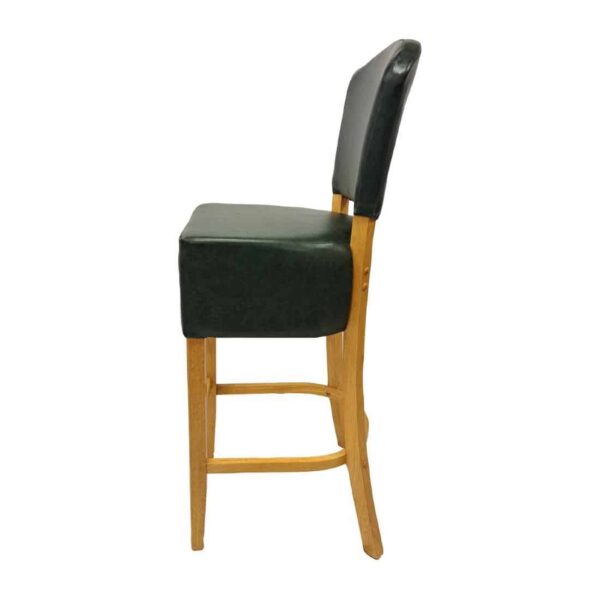 Hanoi Bar Chair in Soft Oak with Bison Cedar Vinyl - Image 4