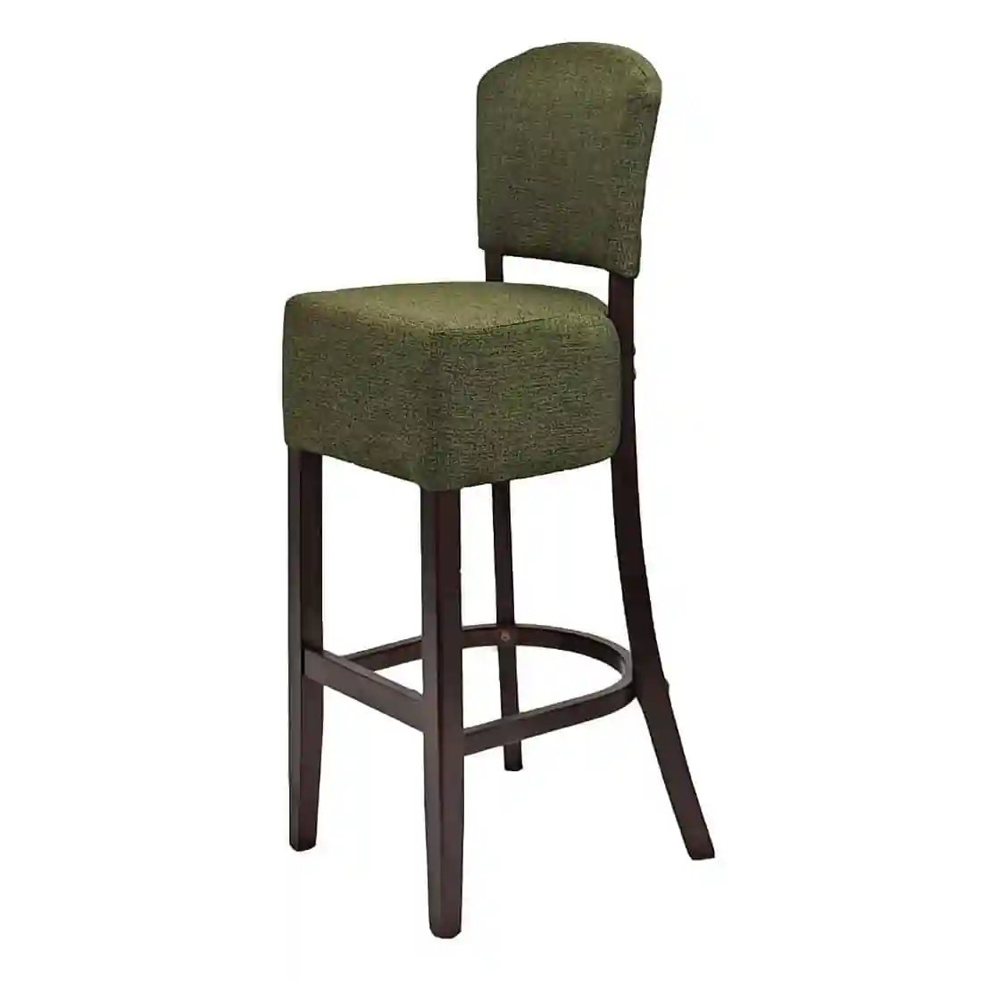 Hanoi Bar Chair In Soft Oak with Shetland Forest Seatpad - Image 1