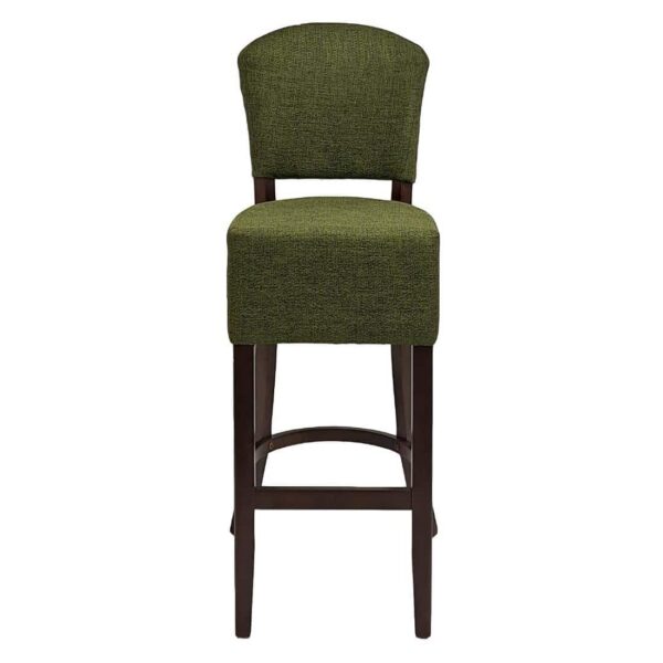 Hanoi Bar Chair In Soft Oak with Shetland Forest Seatpad - Image 2