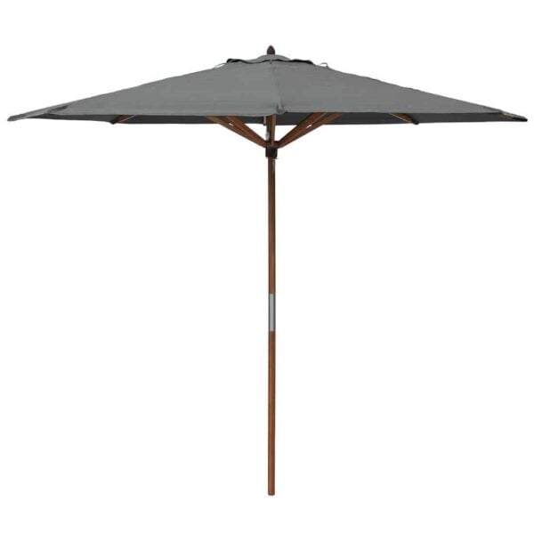 Rowlinson Willington Wooden Parasol Grey 2.7m - Image 2