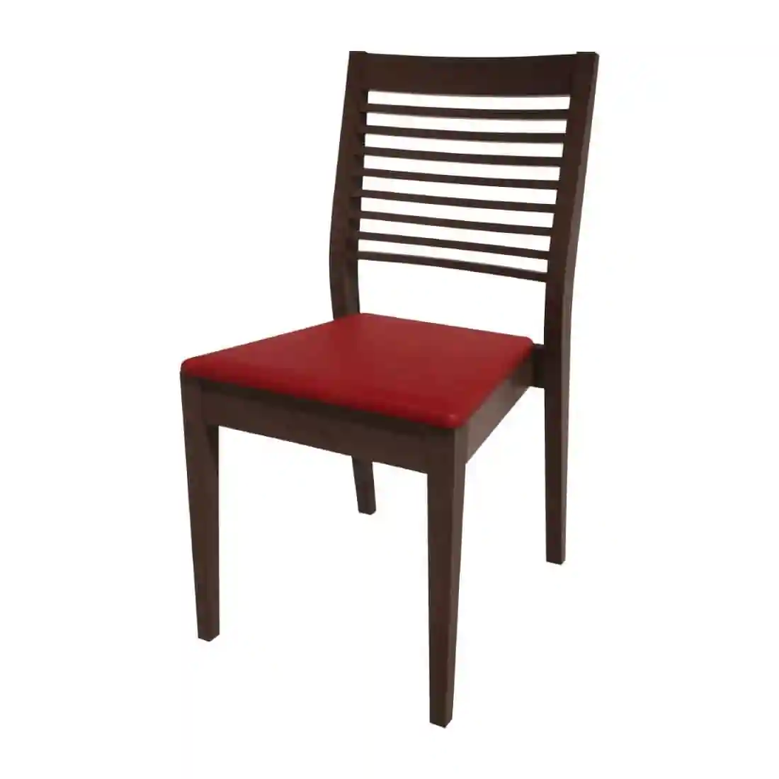 Bolero Bespoke Marty B Stacking Chair in Red/Wenge