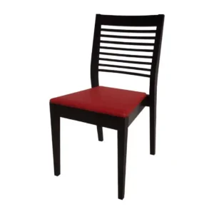 Bolero Bespoke Marty B Stacking Chair in Red/Charcoal