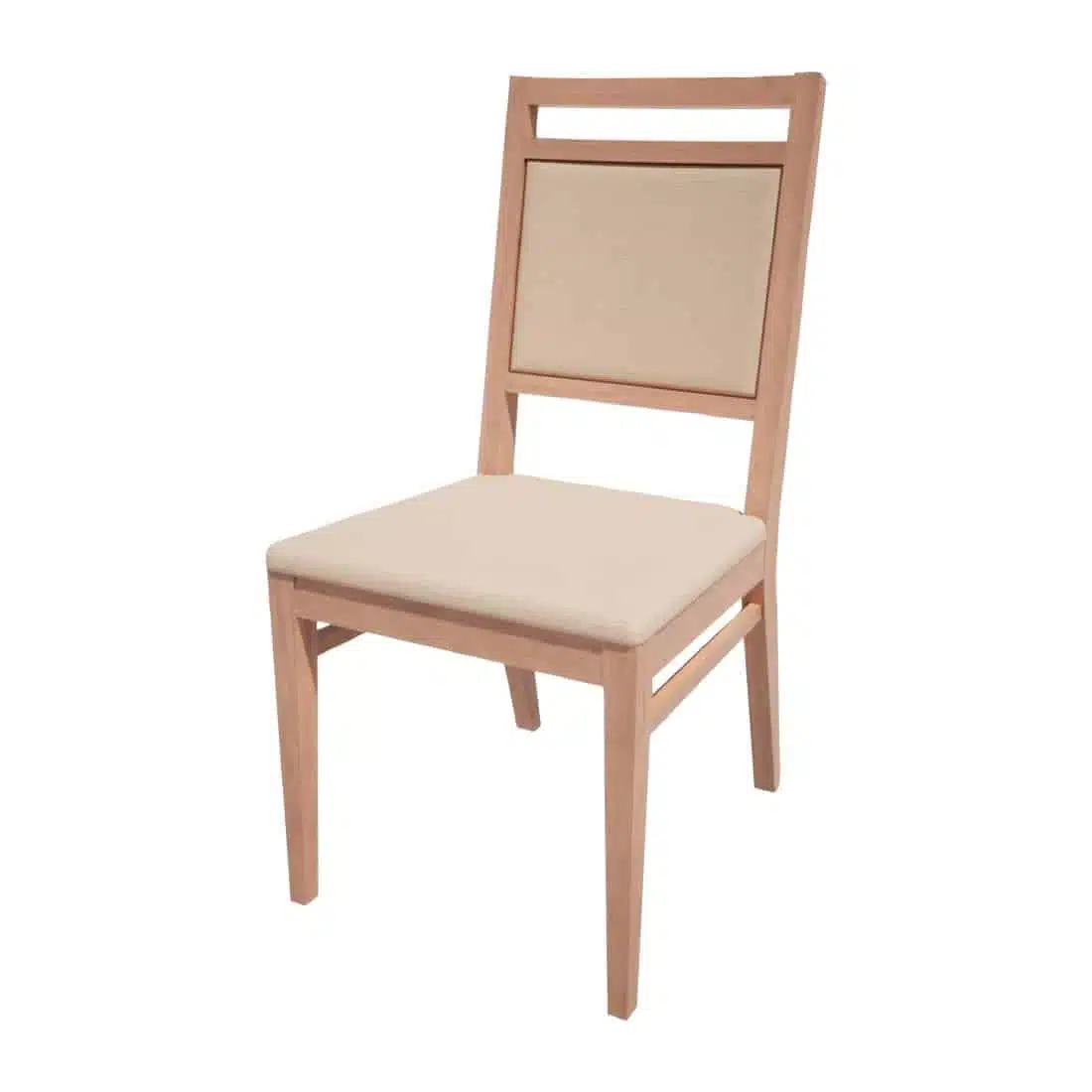 Bolero Bespoke Bia A Side Chair in Cream/Beech