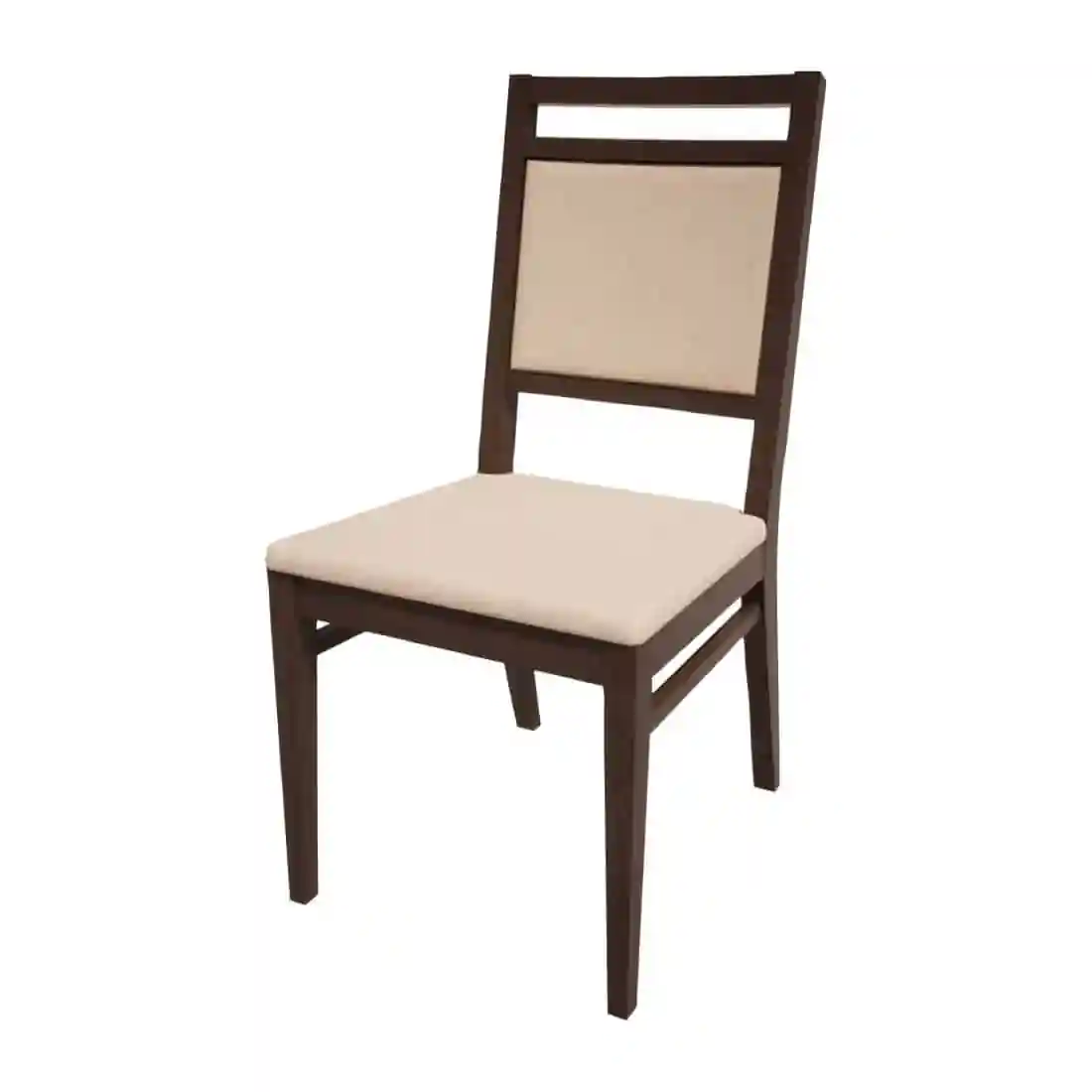 Bolero Bespoke Bia A Side Chair in Cream/Wenge