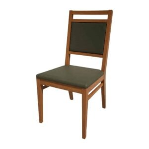 Bolero Bespoke Bia A Side Chair in Olive/Oak