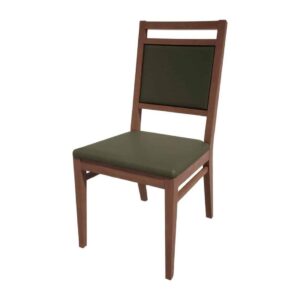 Bolero Bespoke Bia A Side Chair in Olive/Walnut