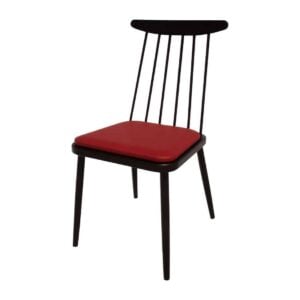Bolero Bespoke Frank Side Chair Red/Charcoal