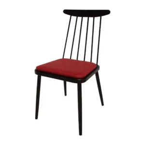Bolero Bespoke Frank Side Chair Red/Charcoal