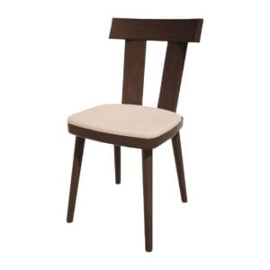 Bolero Bespoke Bamba Side Chair Cream/Wenge