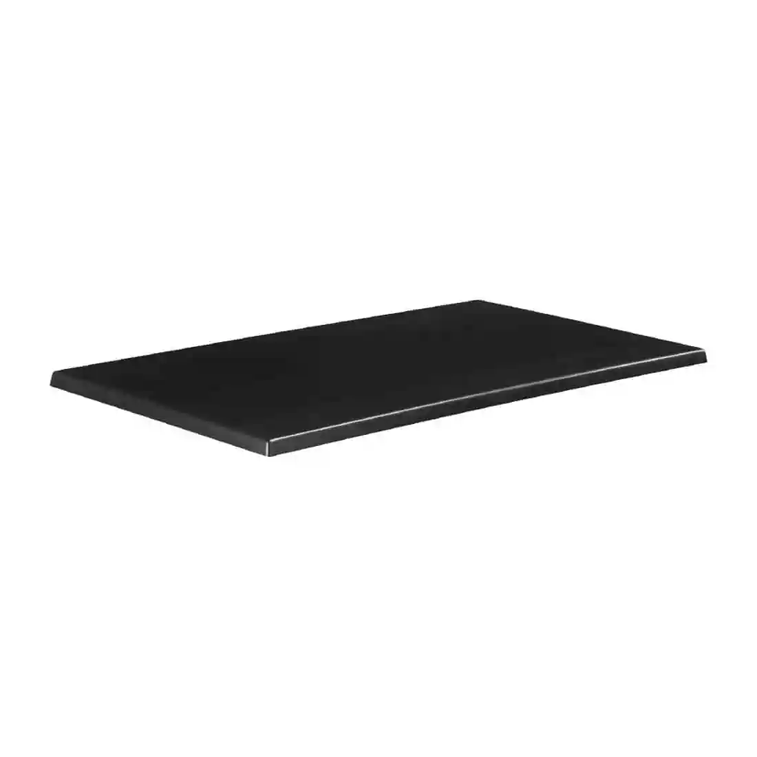 Enduratop Rectangular Table Top Black 1200x700mm - Image 1