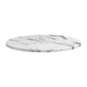 Enduratop Round Carrara Marble Table Top 800mm