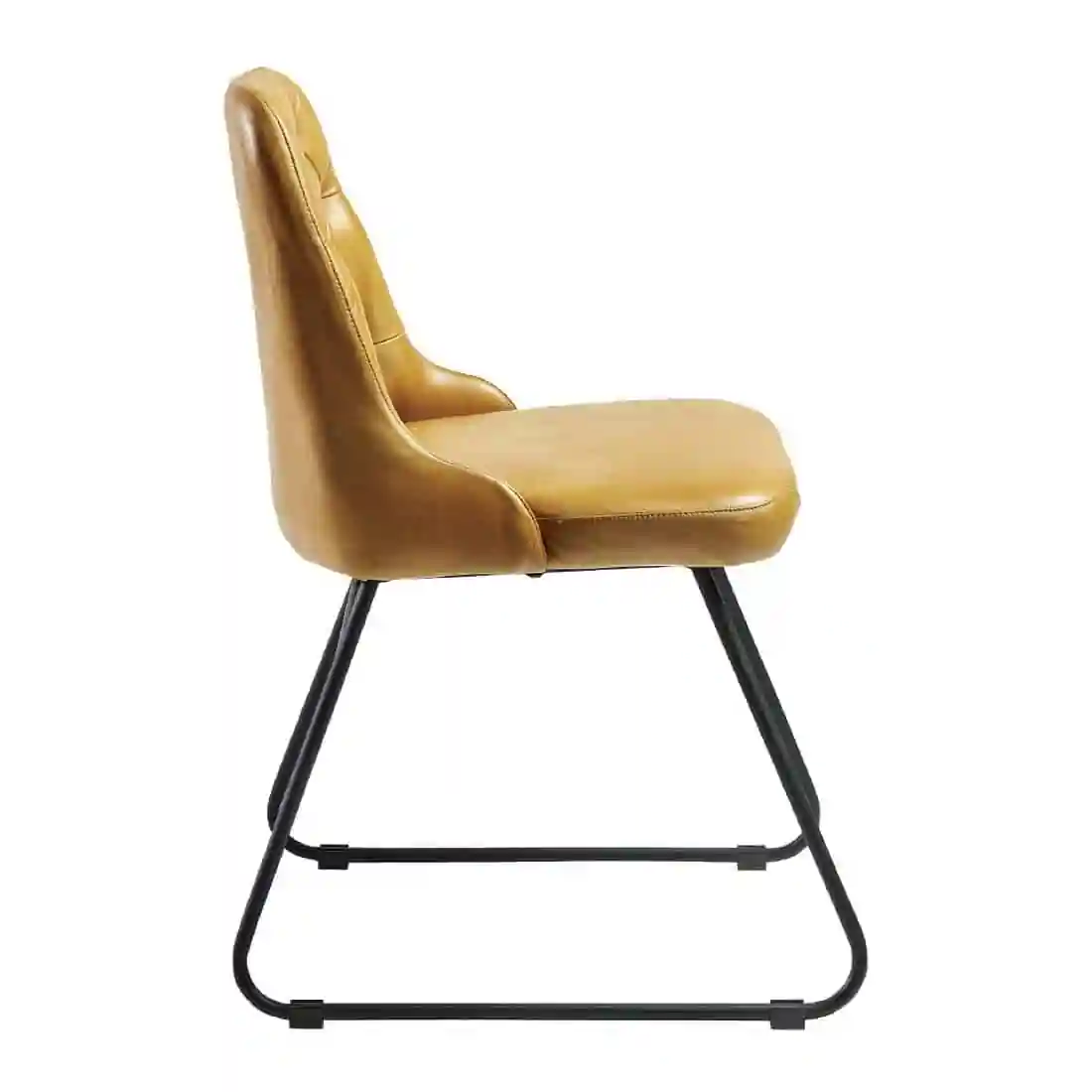 Harland Side Chair Leather Vintage Gold (Pack of 2) - Image 3