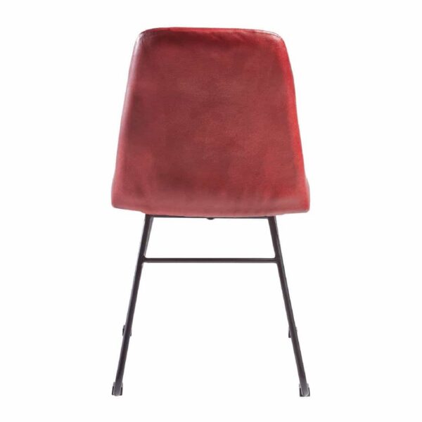 Harland Side Chair Leather Vintage Red (Pack of 2) - Image 3
