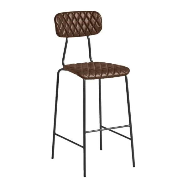 Kara Bar Stool Vintage Brown (Pack of 2) - Image 2