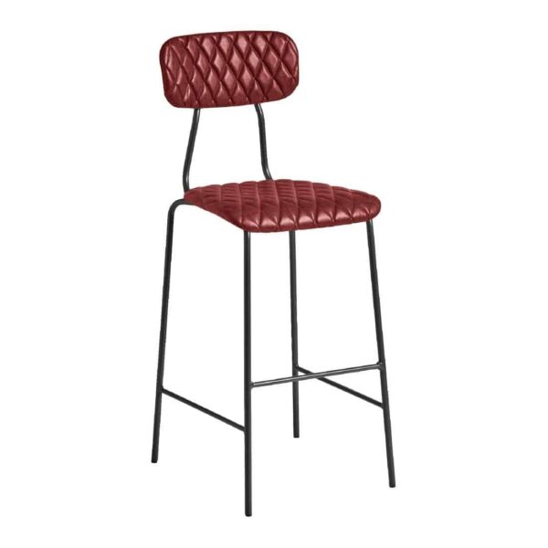 Kara Bar Stool Vintage Red (Pack of 2) - Image 2