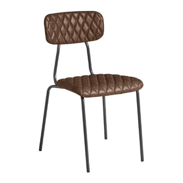 Kara Side Chair Vintage Brown (Pack of 2) - Image 4