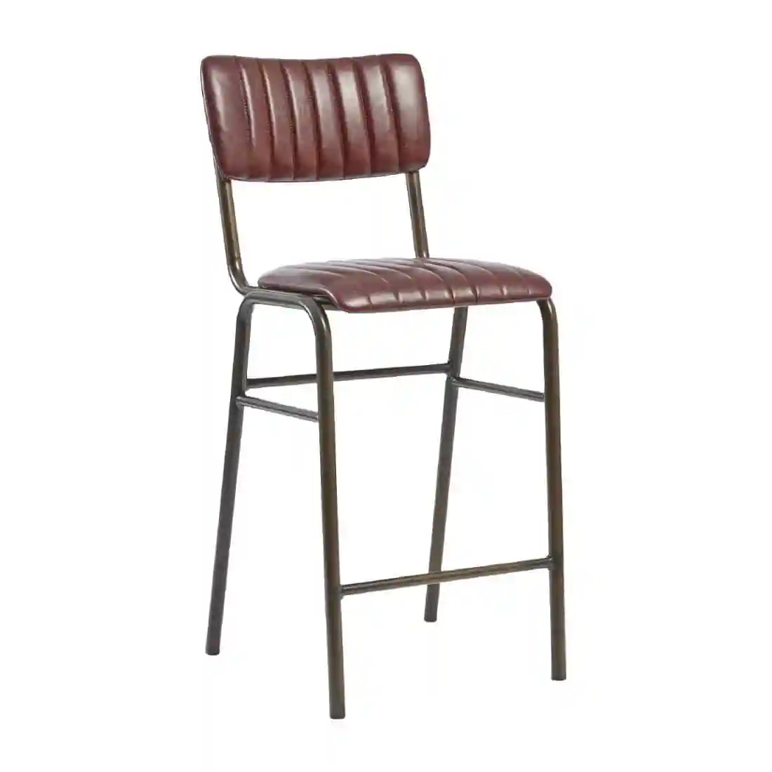 Tavo Stacking Mid Bar Stool Vintage Red (Pack of 2) - Image 1