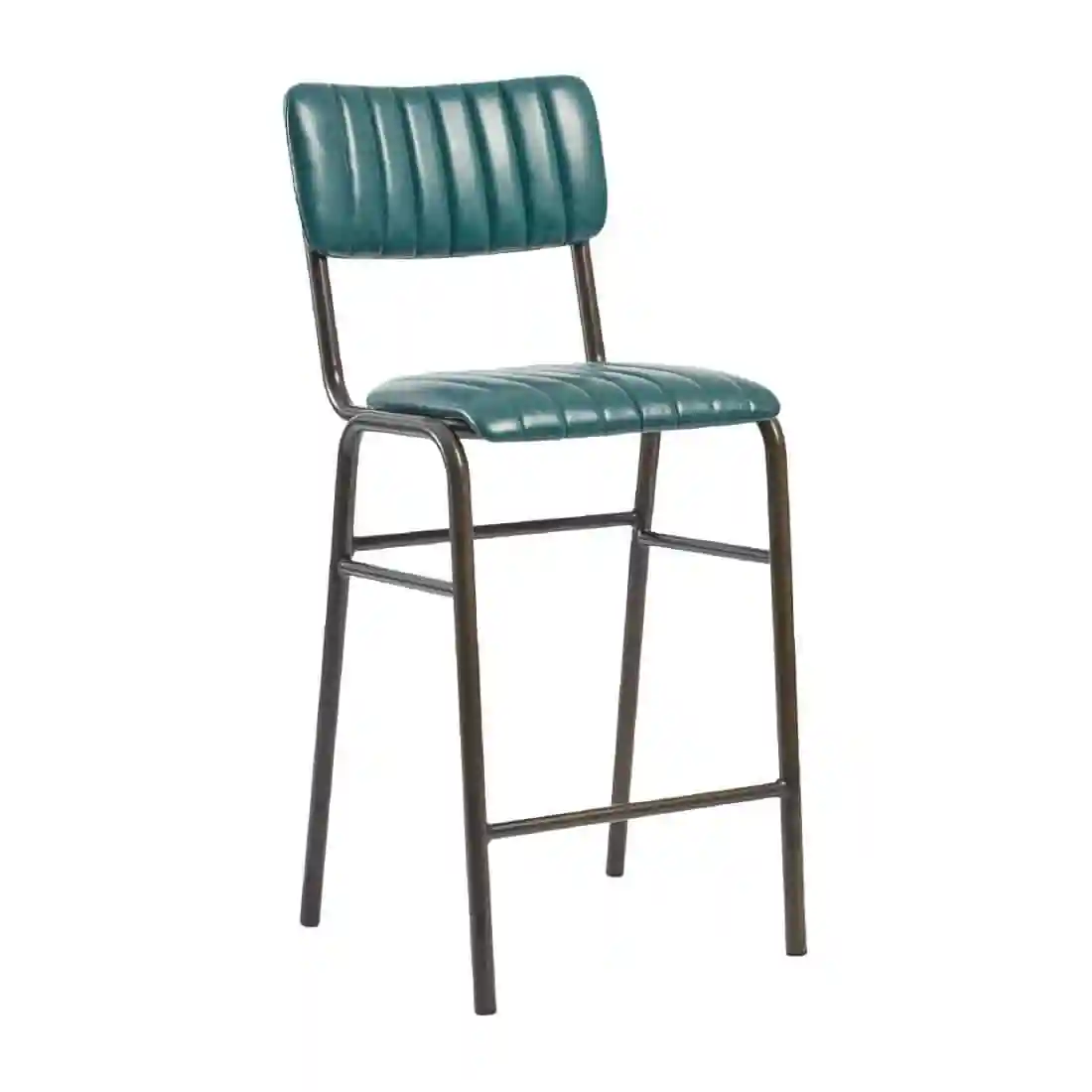 Tavo Stacking Mid Bar Stool Vintage Teal (Pack of 2) - Image 1