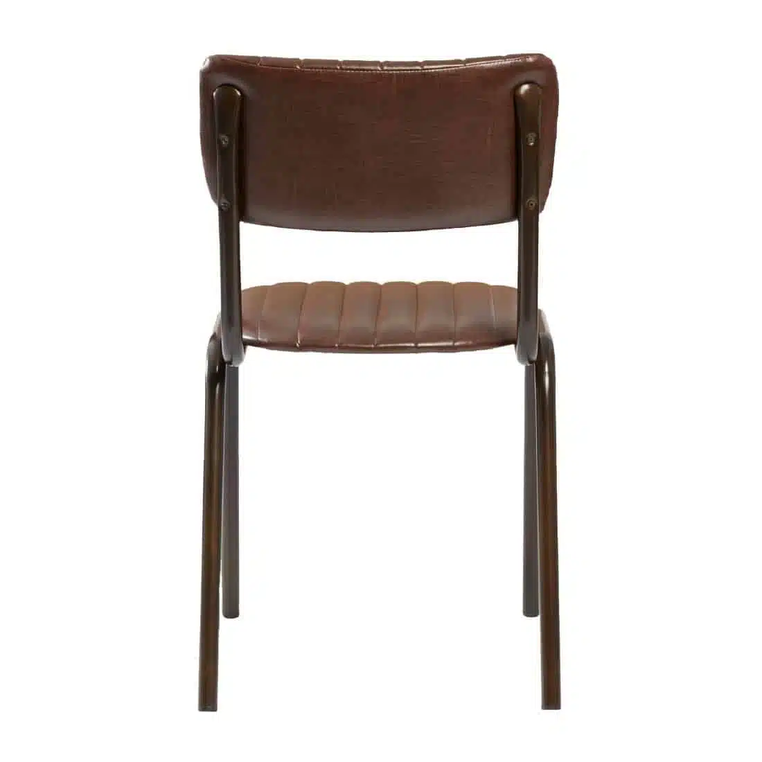 Tavo Stacking Side Chair Vintage Brown (Pack of 2) - Image 2