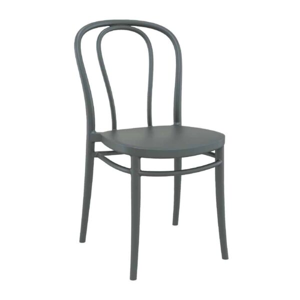 Victor Side Chair Dark Grey (Pack of 2) - Image 2