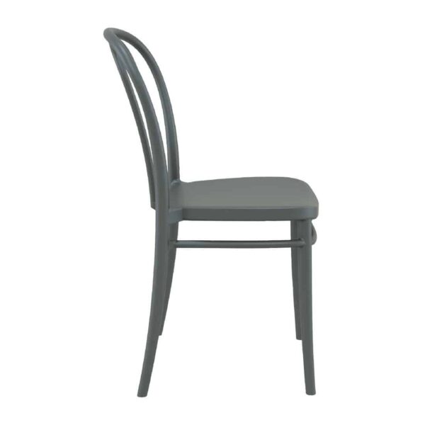 Victor Side Chair Dark Grey (Pack of 2) - Image 4