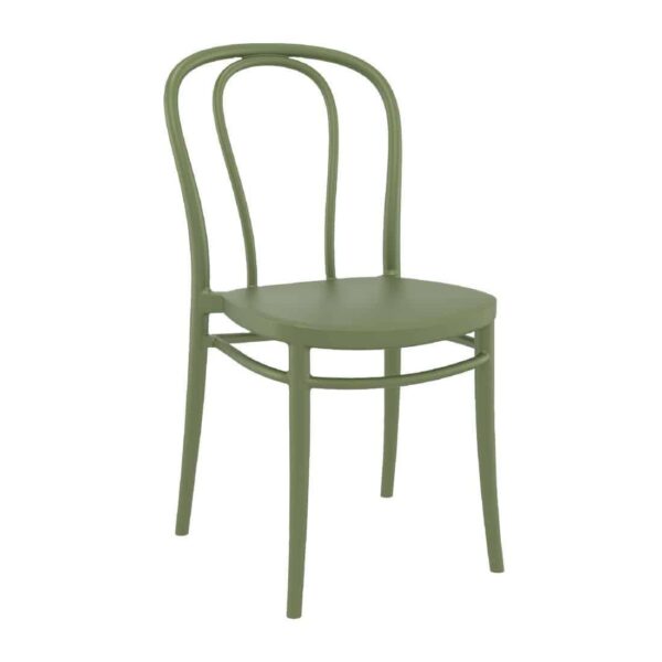 Victor Side Chair Olive Green (Pack of 2) - Image 2