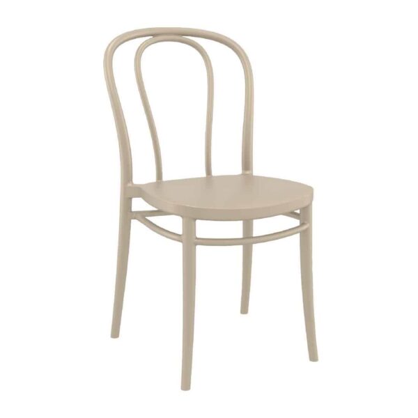 Victor Side Chair Taupe (Pack of 2) - Image 2
