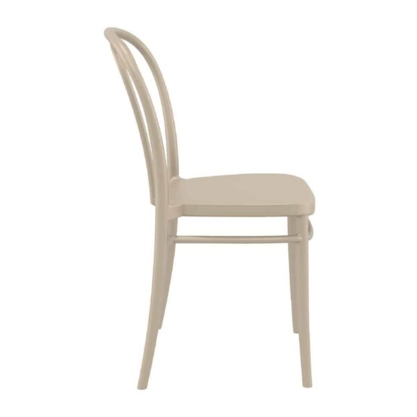 Victor Side Chair Taupe (Pack of 2) - Image 4