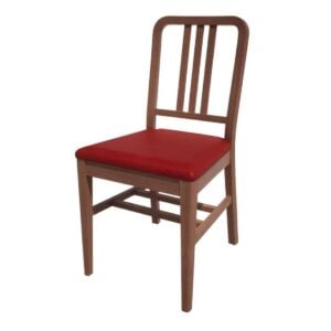 Bolero Bespoke Vicky Side Chair in Red/Walnut