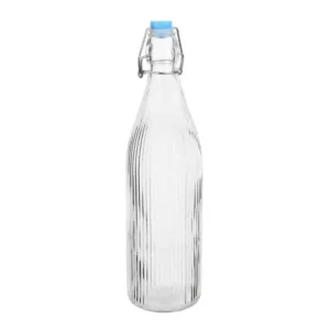 Olympia Ridged Swing Top Water Bottles 1Ltr (6 Pack)