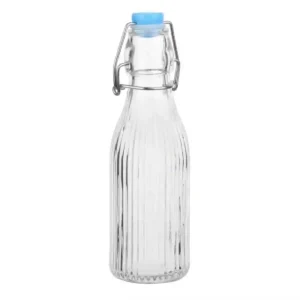 Olympia Ridged Swing Top Water Bottles 200ml (6 Pack)